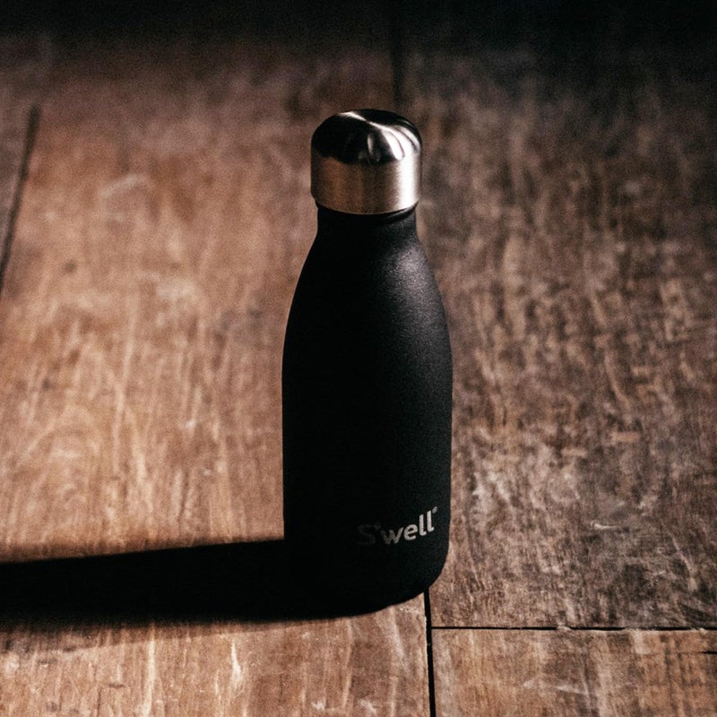 S'well Stainless Steel Water Bottle  9oz  Onyx  Triple Layered Vacuum Insulated Containers Keeps Drinks Cold for 24 Hours and Hot for 12  BPA Free  Perfect for On the Go - Image 5